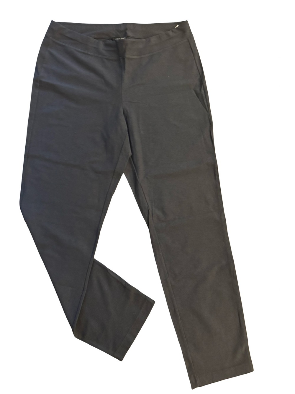 Eileen Fisher Women’s Classic 0696 Stretch Crepe ankle pant in grey.